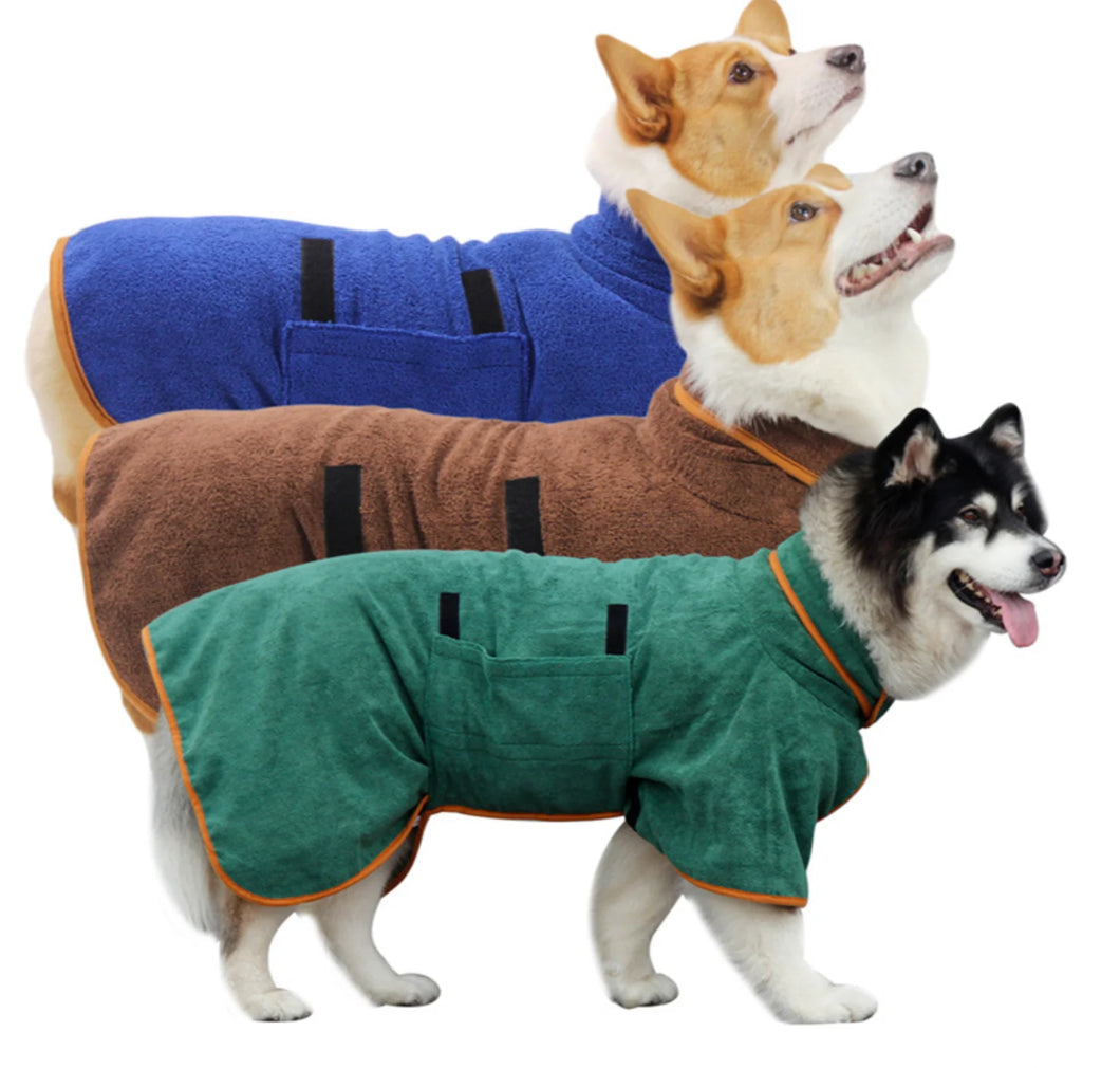 Snuggle Paws™ - Pet Bathrobe Towel